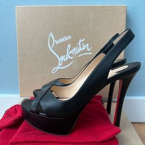 Christian Louboutin - Black Platform Heels